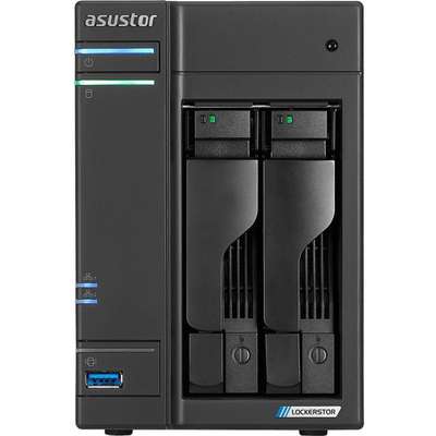 Asustor Lockerstor 2-Bay NAS Intel 4C CPU 4GB DDR4 2 M.2 Slots