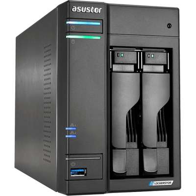 Asustor Lockerstor 2-Bay NAS Intel 4C CPU 4GB DDR4 2 M.2 Slots