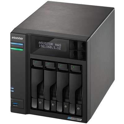 Asustor Lockerstor 4-Bay NAS Intel 4C CPU 4GB DDR4 2 M.2 Slots