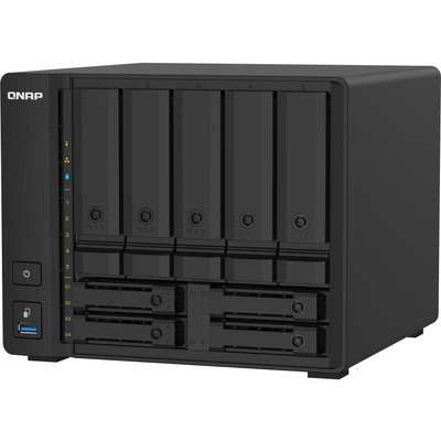 QNAP TS-932PX 5 +4-Bay 64-Bit NAS with Hardware Encrypt 4CORE 1.7GHZ 4GB Ram 2X10GB