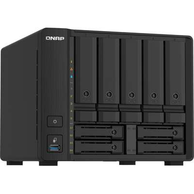 QNAP TS-932PX 5 +4-Bay 64-Bit NAS with Hardware Encrypt 4CORE 1.7GHZ 4GB Ram 2X10GB