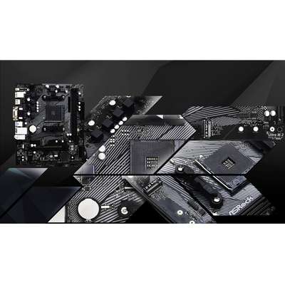 ASRock Inc Asrock MB A520M-HDV AMD AM4 A520 Max.64G DDR4 PCIE HDMI Dvid