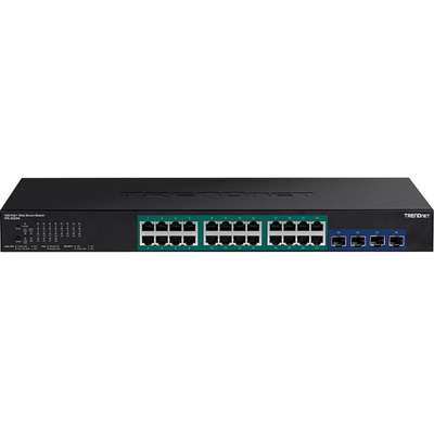 TRENDnet 28-Port Gigabit Web Smart PoE+ Switch with 10G SFP+ slots