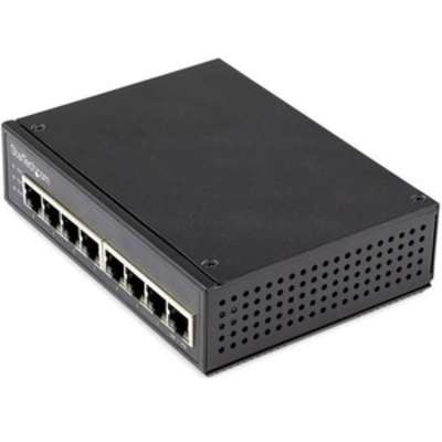 StarTech.com Industrial 8 Port Gigabit PoE+ Switch 30W Power Over Ethernet