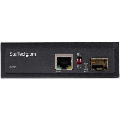 StarTech.com Industrial Fiber to Ethernet Media Converter 1GBPS SFP to RJ45