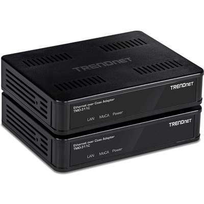 TRENDnet MoCA 2.0 Ethernet over Coax Adapter (2-Pack)