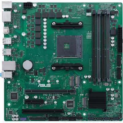 Asus MB Pro B550M-C CSM AMD AM4 RYZEN5000 4000G 3000 B550 128GB DDR4 Micro ATX