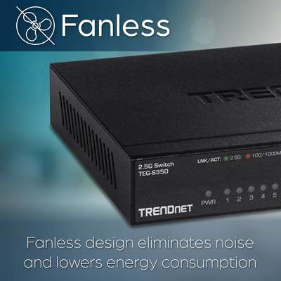 TRENDnet 5-Port Unmanaged 2.5G Switch