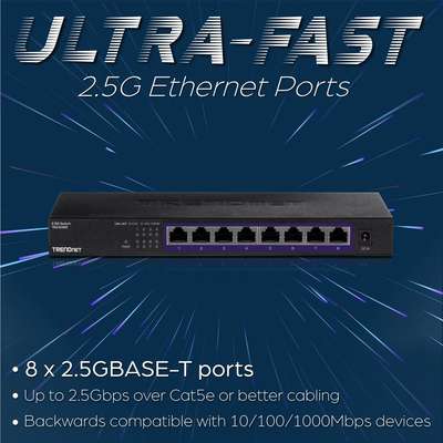 TRENDnet 8-Port Unmanaged 2.5G Switch