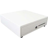 APG Cash Drawer Vasario Cashdrwr 1313 White 24V 4 Bill 4 Coin Till CD-101A Cable Incl