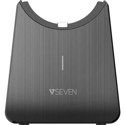V7 Wireless Bluetooth Mono Headset Boom Microphone with USB Dongle Black