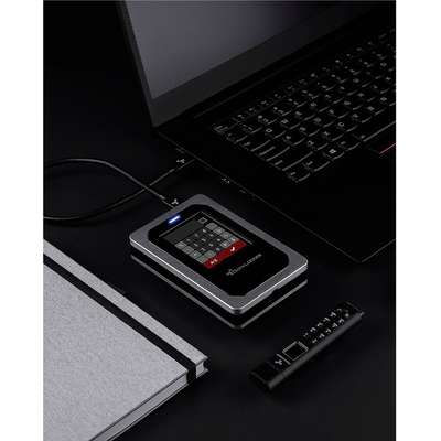 DataLocker DL4FE 2TB Encrypted Essd Fips 140-2 TAA USB C & USB 3.0