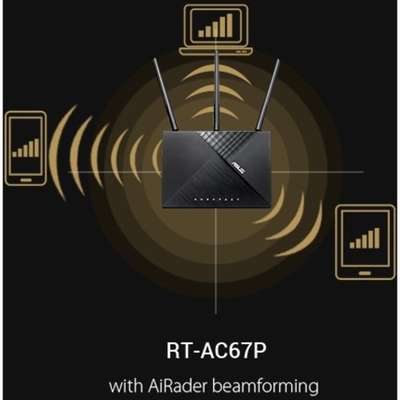 Asus AC1900 WiFi Routerrt-AC67P 5G Wi-Fi Dual Band 256QAM 2.4GHZ
