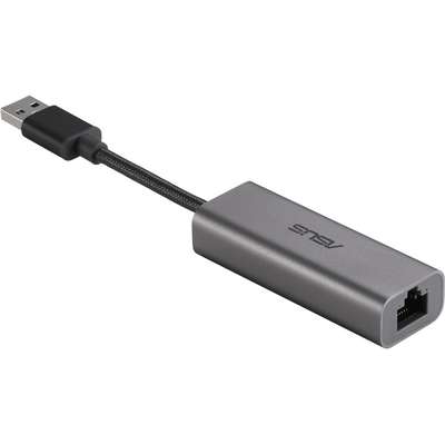 Asus Network USB-C2500 USB Type-A 2.5G Base-T Ethernet Adapter with backward