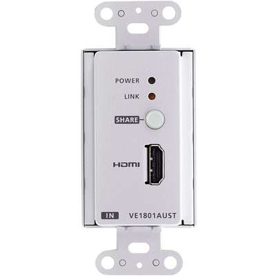 ATEN HDMI HDBaseT Lite Transmitter with PoE & Us Wall Plate