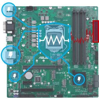 Asus MB Pro A520M-C II CSM AMD AM4 RYZEN5000 4000 3000 A520 DDR4 HDMI DP MATX