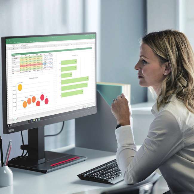 Lenovo 23.8" FHD 1920X1080 3-Side Near-Edgeless