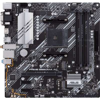 Asus MB Prime B550M-A AC AMD B550 AM4 Max.128GB DDR4 PCIE MATX