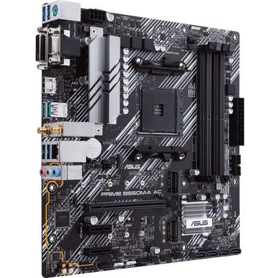 Asus MB Prime B550M-A AC AMD B550 AM4 Max.128GB DDR4 PCIE MATX