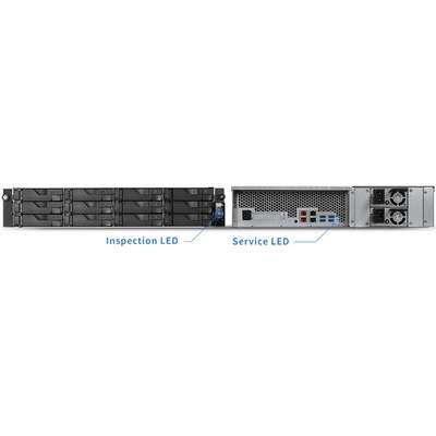 Asustor Lockerstor 12-Bay Rackmount NAS Quad-Core 8GB 2.5GBE USB 3.2 2PSU