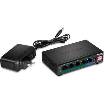 TRENDnet 5-Port Gigabit PoE+ Switch (60W)