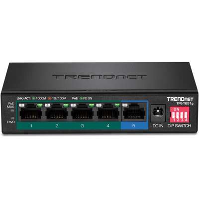 TRENDnet 5-Port Gigabit PoE+ Switch (60W)