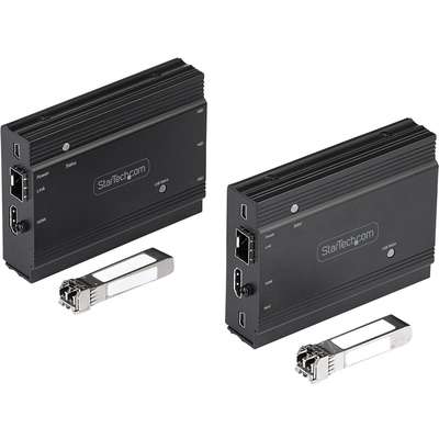 StarTech.com 4K HDMI USB KVM Extender over Fiber - TX/RX Kit with SFPs incl.