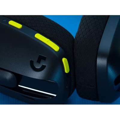 Logitech G435 Ultra-light Wireless Bluetooth Gaming Headset (Black and Neon Yellow)