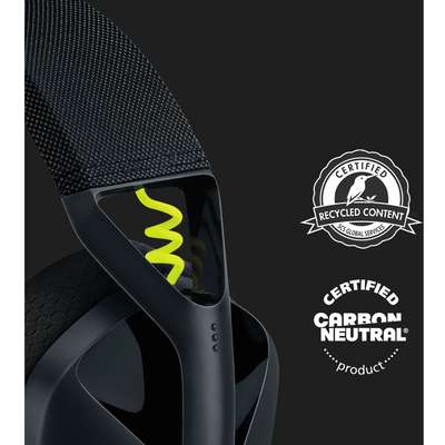 Logitech G435 Ultra-light Wireless Bluetooth Gaming Headset (Black and Neon Yellow)