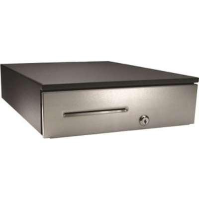 APG Cash Drawer S4000 HiD USB Black 1317 SS Front 4 Bill 4 Coin Us Till W CAB