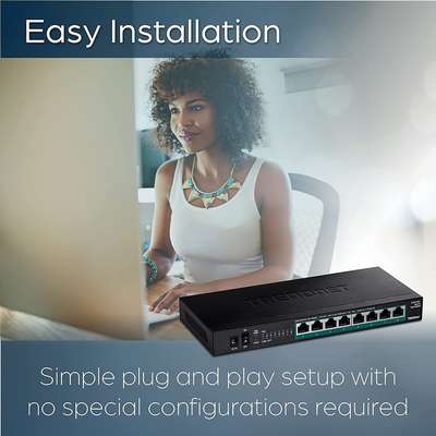 TRENDnet 8-Port Unmanaged 2.5G PoE+ Switch