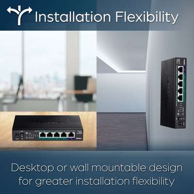 TRENDnet 5-Port Unmanaged 2.5G PoE+ Switch