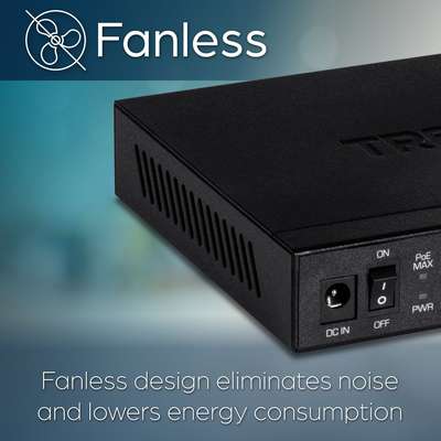 TRENDnet 5-Port Unmanaged 2.5G PoE+ Switch