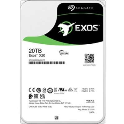 Seagate Exos X20 20TB 6Gb/s SATA (512e/4Kn) Hard Disk Drive