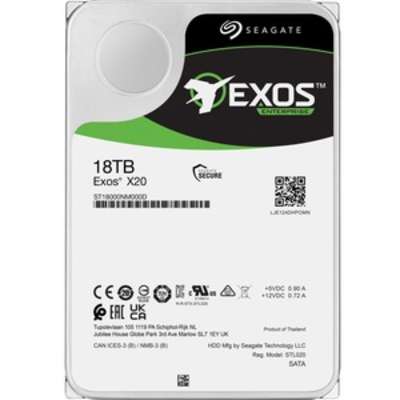 Seagate Exos X20 18TB 12Gb/s SAS (512e/4Kn) Hard Disk Drive