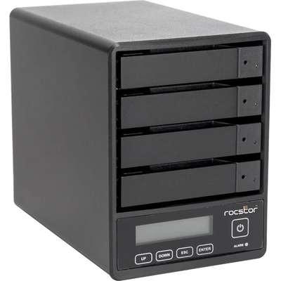 Rocstor Rocpro U35 RAID-72TB 4X18TB 72K USB 3.2 Gen 2 5 GBPS-RAID 0 5 JBOD