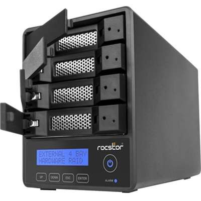 Rocstor Rocpro U35 RAID-72TB 4X18TB 72K USB 3.2 Gen 2 5 GBPS-RAID 0 5 JBOD