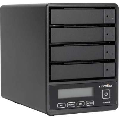 Rocstor Rocpro U35 RAID-72TB 4X18TB 72K USB 3.2 Gen 2 5 GBPS-RAID 0 5 JBOD