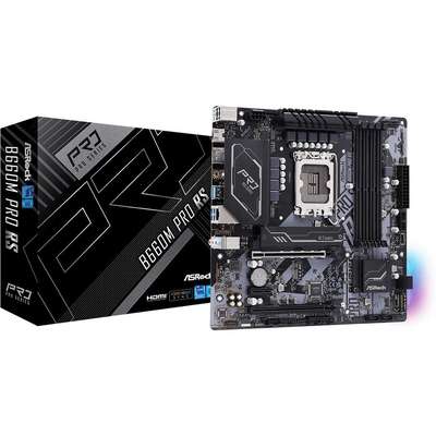 ASRock Inc Asrock MB B660M Pro RS B660 LGA1700 MAX128GB DDR4 PCIE Micro