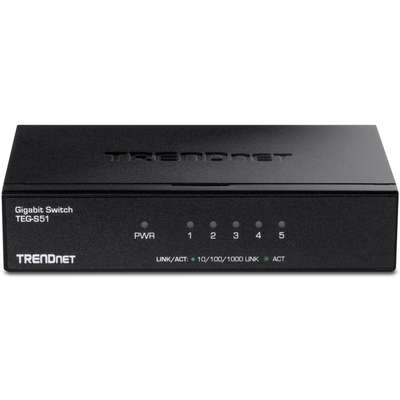 TRENDnet 5-Port Gigabit Desktop Switch with metal case