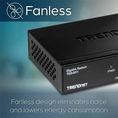 TRENDnet 5-Port Gigabit Desktop Switch with metal case