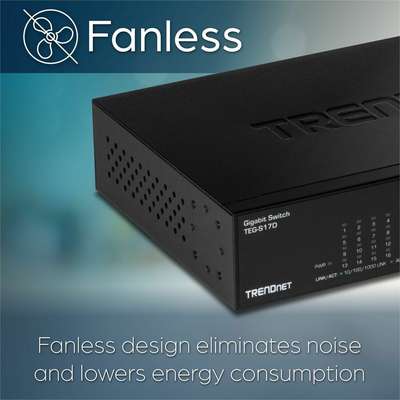 TRENDnet 16-Port Gigabit Desktop Switch with metal case