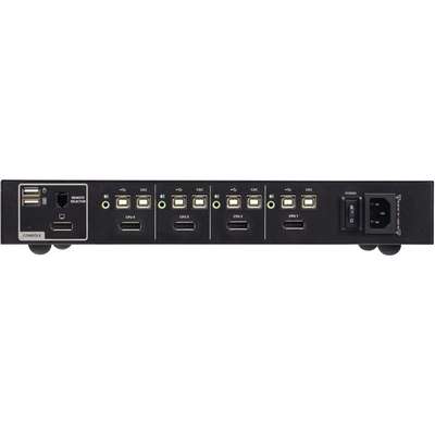 ATEN 4-Port USB DP Singlel Display PP4.0 Secure KVM with CAC Support