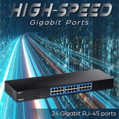 TRENDnet 24-Port Gigabit Switch (Rack Mount)