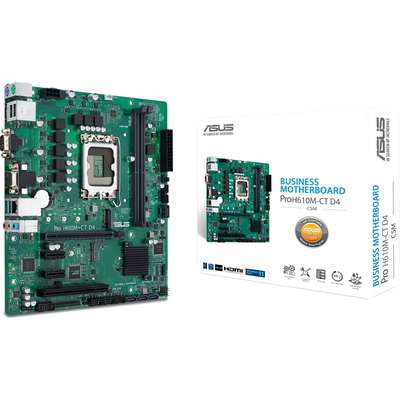 ASUS Pro H610M-CT D4-CSM Lga 1700 PCIE 4.0 DDR4 3200 DP HDMI D-Sub
