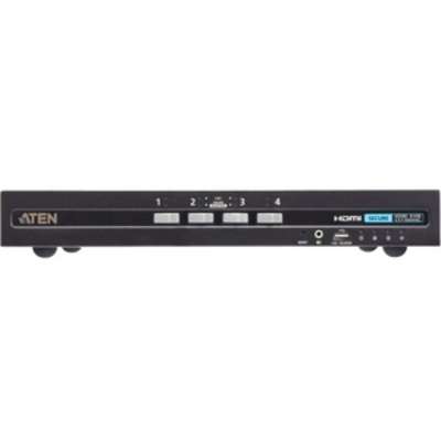 ATEN 4-Port USB HDMI Single Display PP4.0 Secure KVM with CAC Support