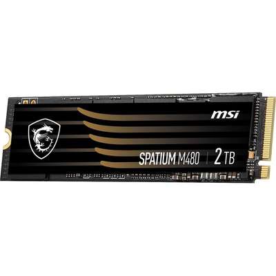 MSI Spatium M480 PCIE 4.0 NVMe M.2 2TB Play