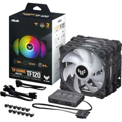 ASUS Tuf Gaming TF120 Argb Chassis Fan 3-Pin 120MM PWM Control