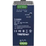 TRENDnet 240W, 52V DC, 4.61A AC to DC DIN-Rail Power Supply with PFC Function