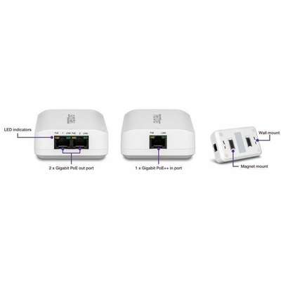 TRENDnet 2-Port Gigabit PoE++ Extender
